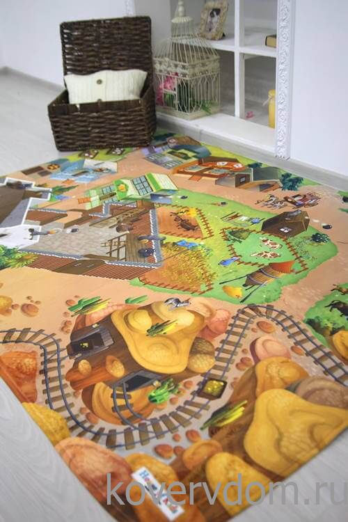 Детский развивающий 3D ковер Дикий Запад 86029