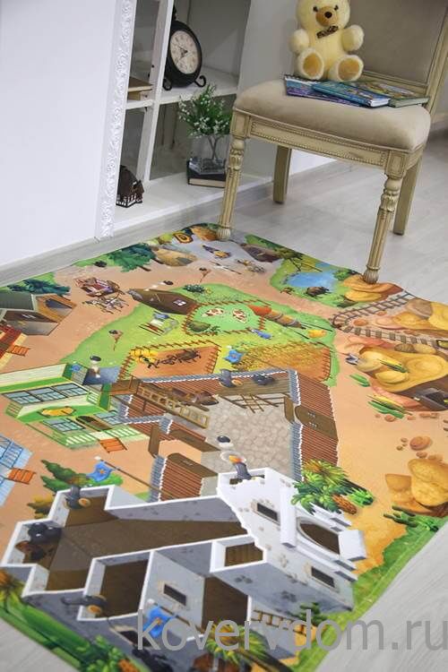 Детский развивающий 3D ковер Дикий Запад 86029